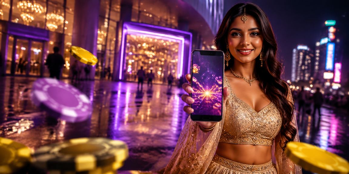 Woman in Lehenga using a mobile cricket betting app in Delhi