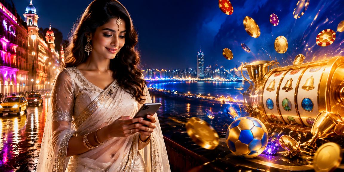 Player enjoying slots game in Mumbai setting